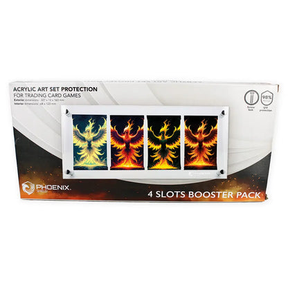 Phoenix Shield - Protection Acrylique 4 Boosters POKEMON